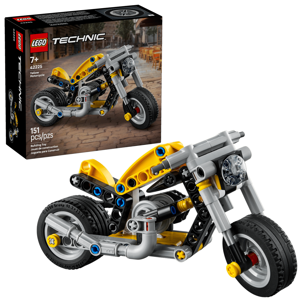 LEGO TECHNIC 42225 ŻÓŁTY MOTOCYKL