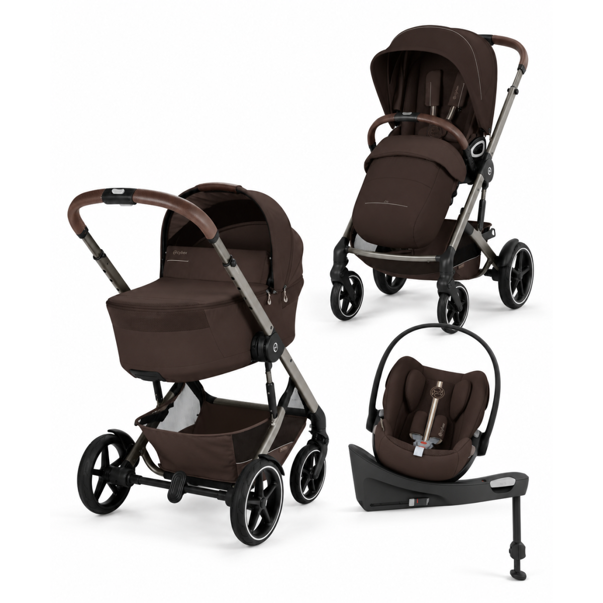 TALOS S LUX FOLD 4W1 CHOCOLATE + CLOUD G3 PLUS + BAZA OBROTOWA