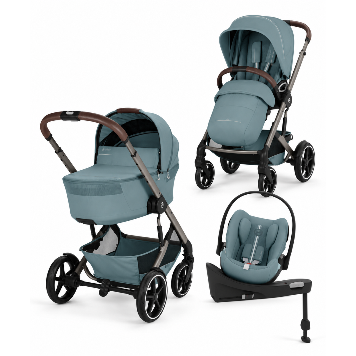 TALOS S LUX FOLD 4W1 STORMY BLUE + CLOUD G3 PLUS + BAZA OBROTOWA