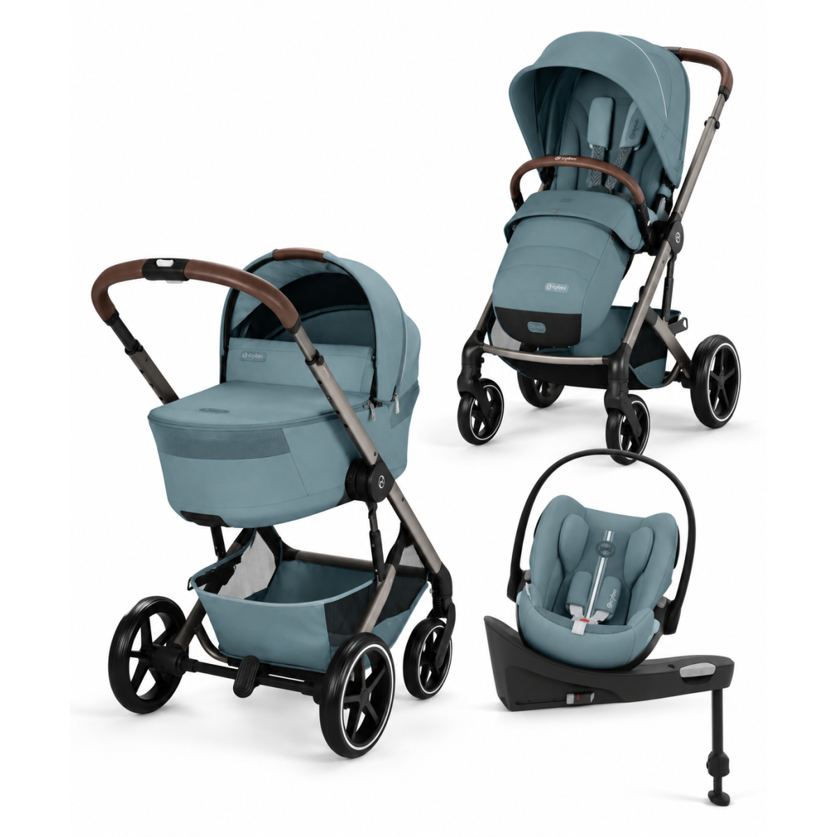 BALIOS S LUX FOLD 4W1 STORMY BLUE + CLOUD G3 + BAZA OBROTOWA