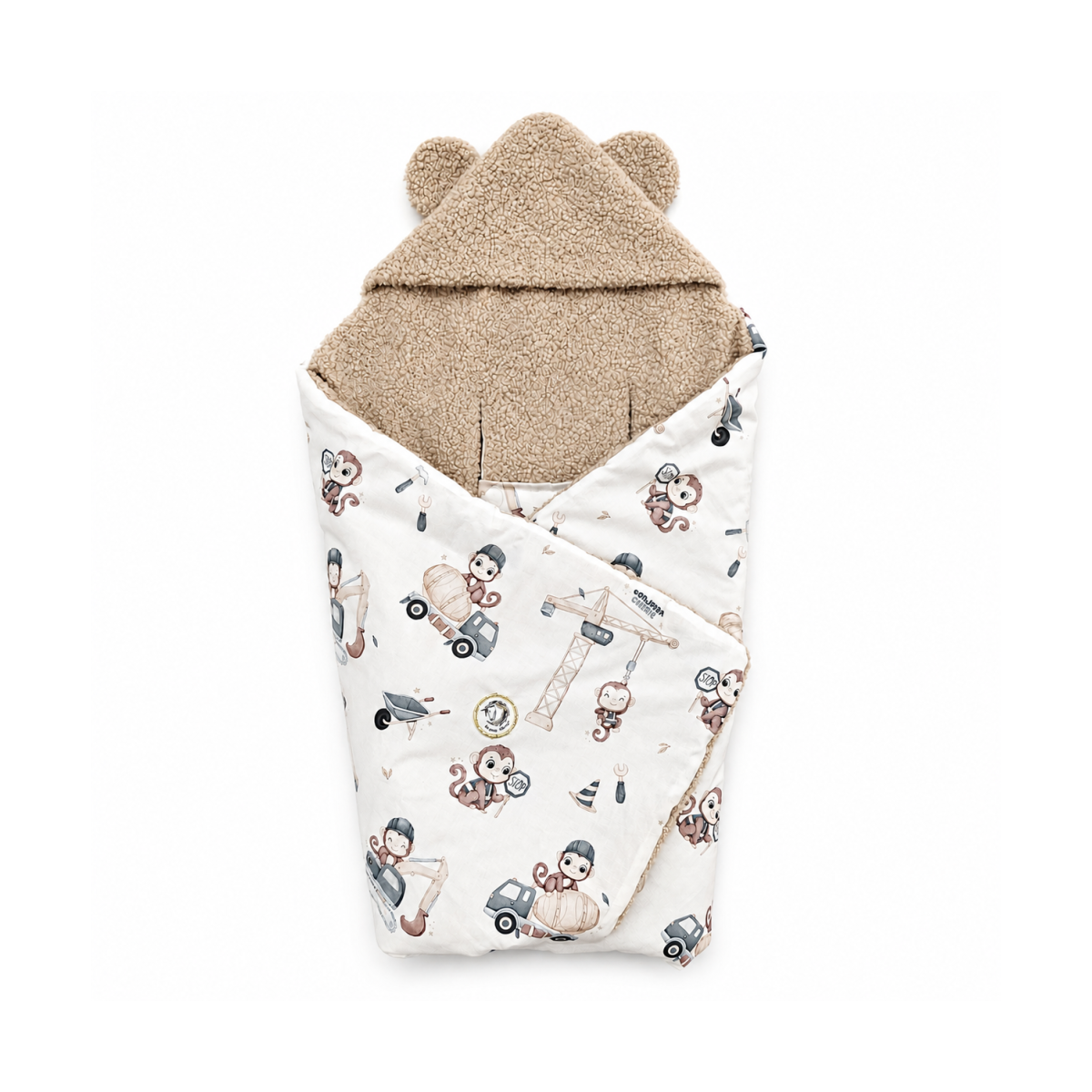BONJOUR BAMBUSOWY-BOUCLE KOCYK DO FOTELIKA MONKEY