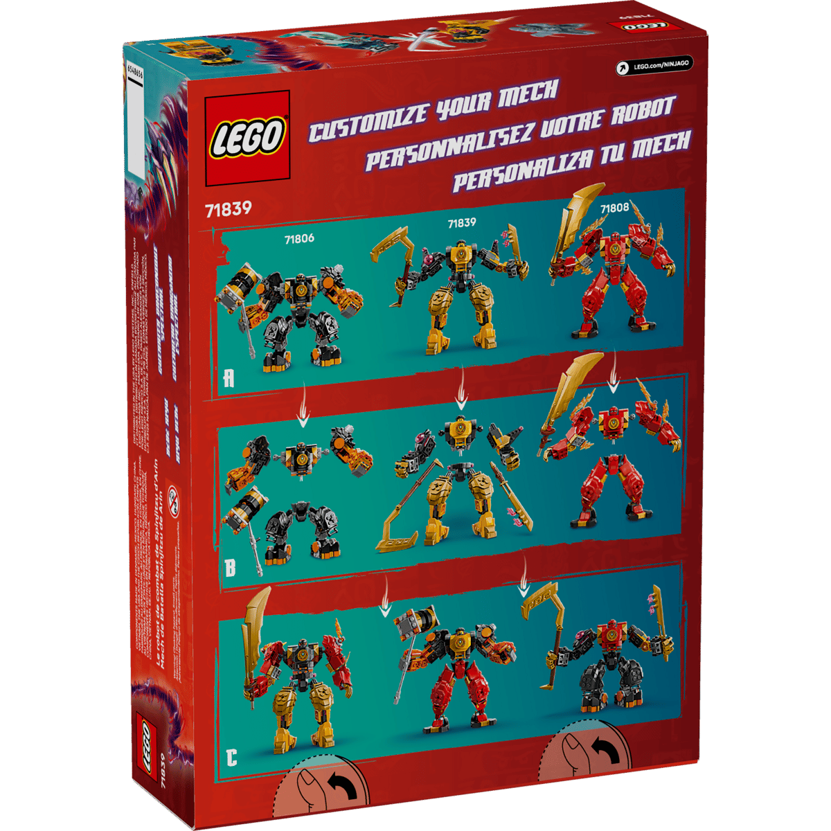 LEGO NINJAGO Mech bojowy SpinjitzuArina 71839