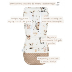 BONJOUR BAMBUSOWY-BOUCLE KOCYK DO FOTELIKA BALLERI