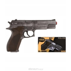 Pistolet metalowy na kapiszony 8 strzałów