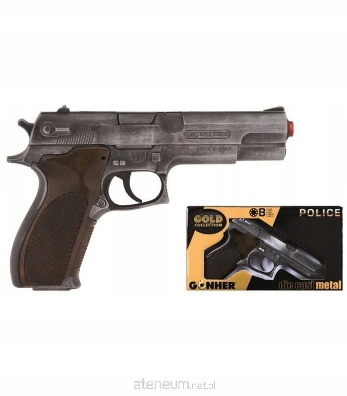 Pistolet metalowy na kapiszony 8 strzałów