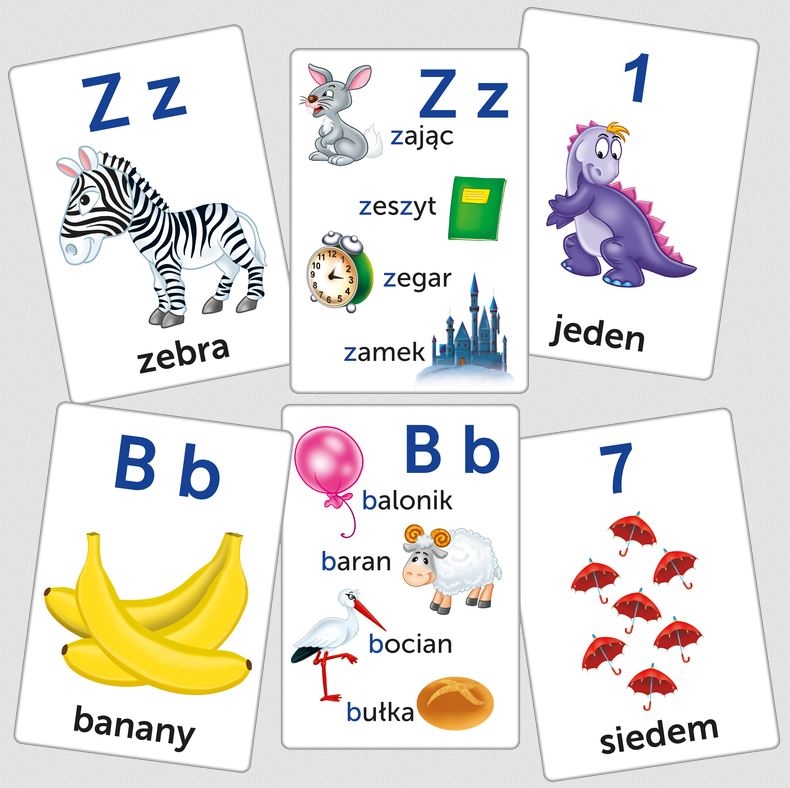 Litery i Cyfry - Obrazkowe karty edukacyjne 07714