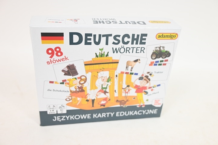 Deutsche Worter językowe karty edukacyjne 08049