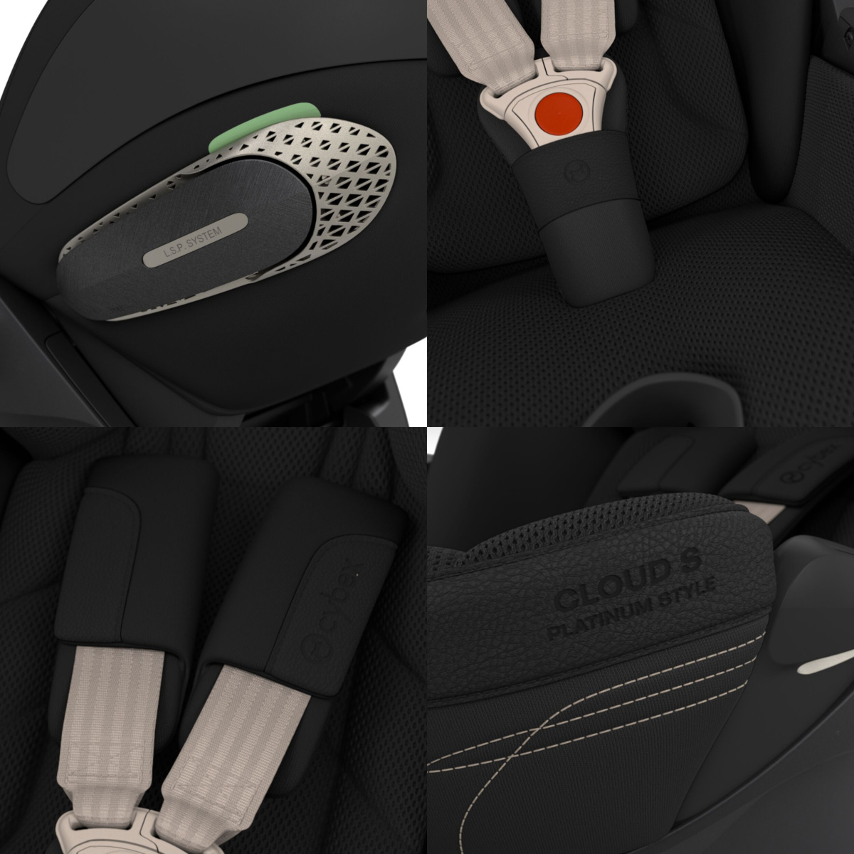 CYBEX CLOUD S STYLE SEPIA BLACK + BAZA S