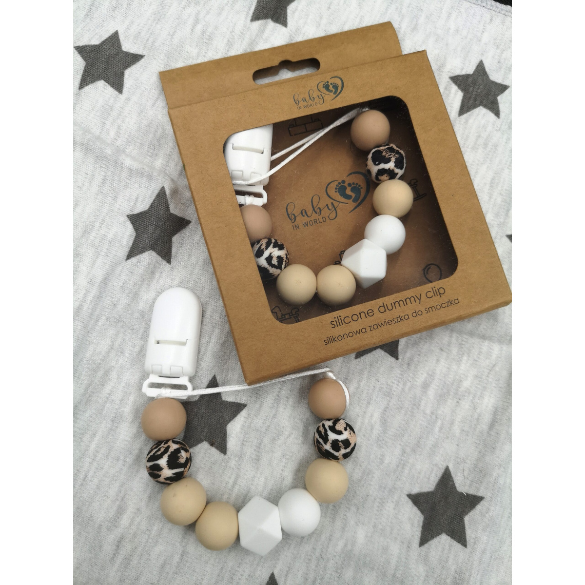 BABYINWORLD ZAWIESZKA KRYSZTAŁ SAND/WHITE