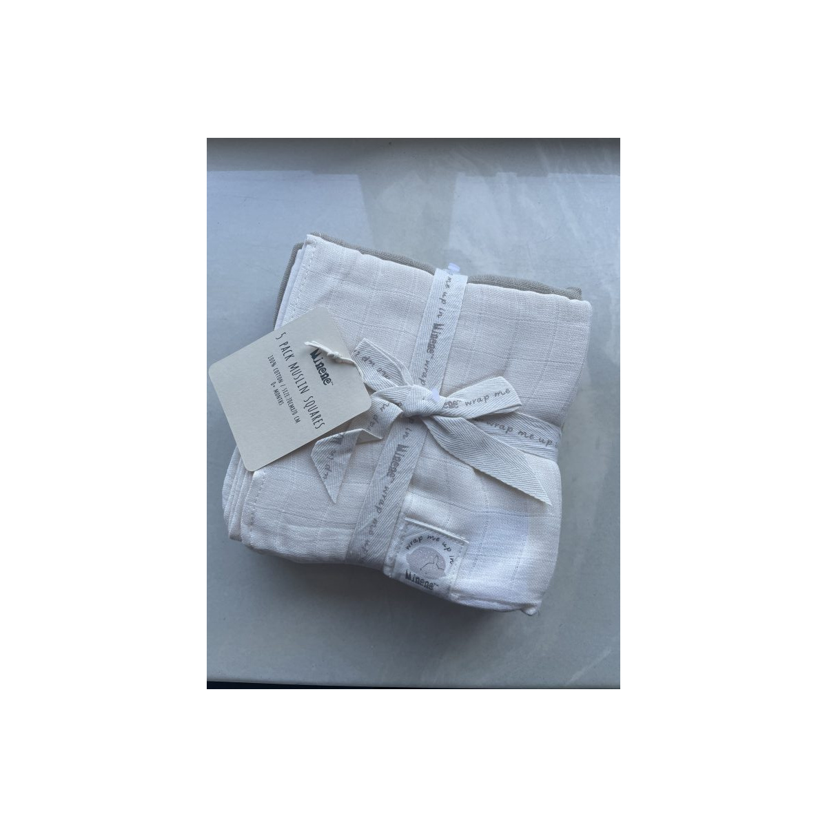 MINENE PIELUCHA MUŚLINOWA 5SZT LIGHT BLUE