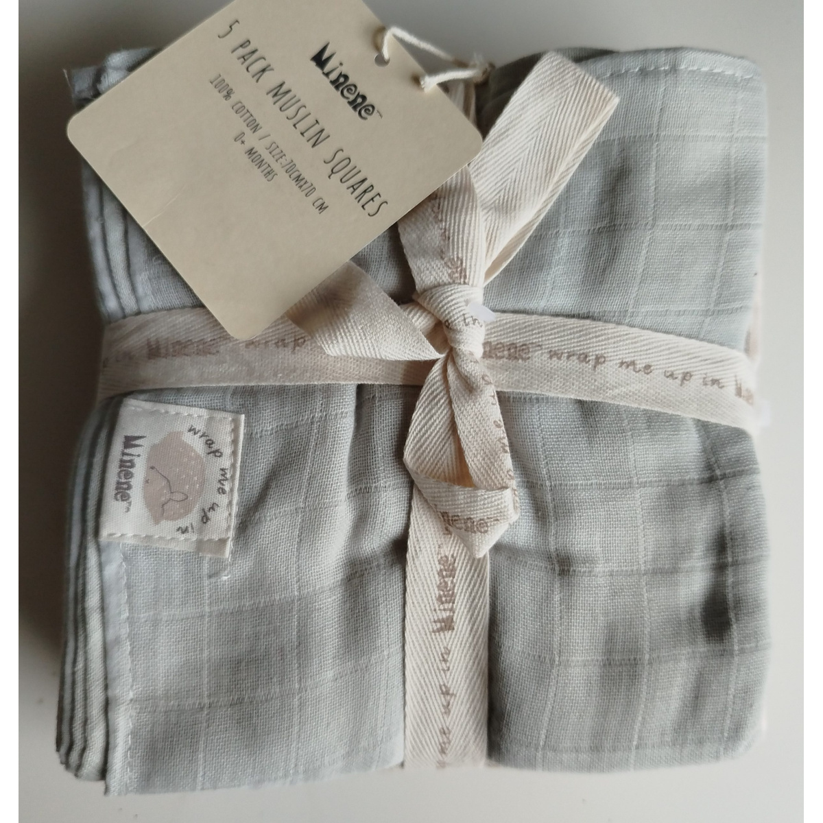 MINENE PIELUCHA MUŚLINOWA 5SZT LIGHT BEIGE