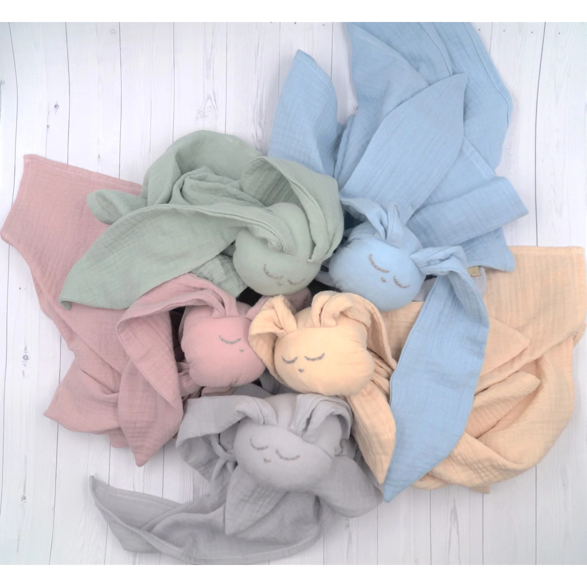 BABYINWORLD PIELUCHA MUŚLINOWA BUNNY BEŻ