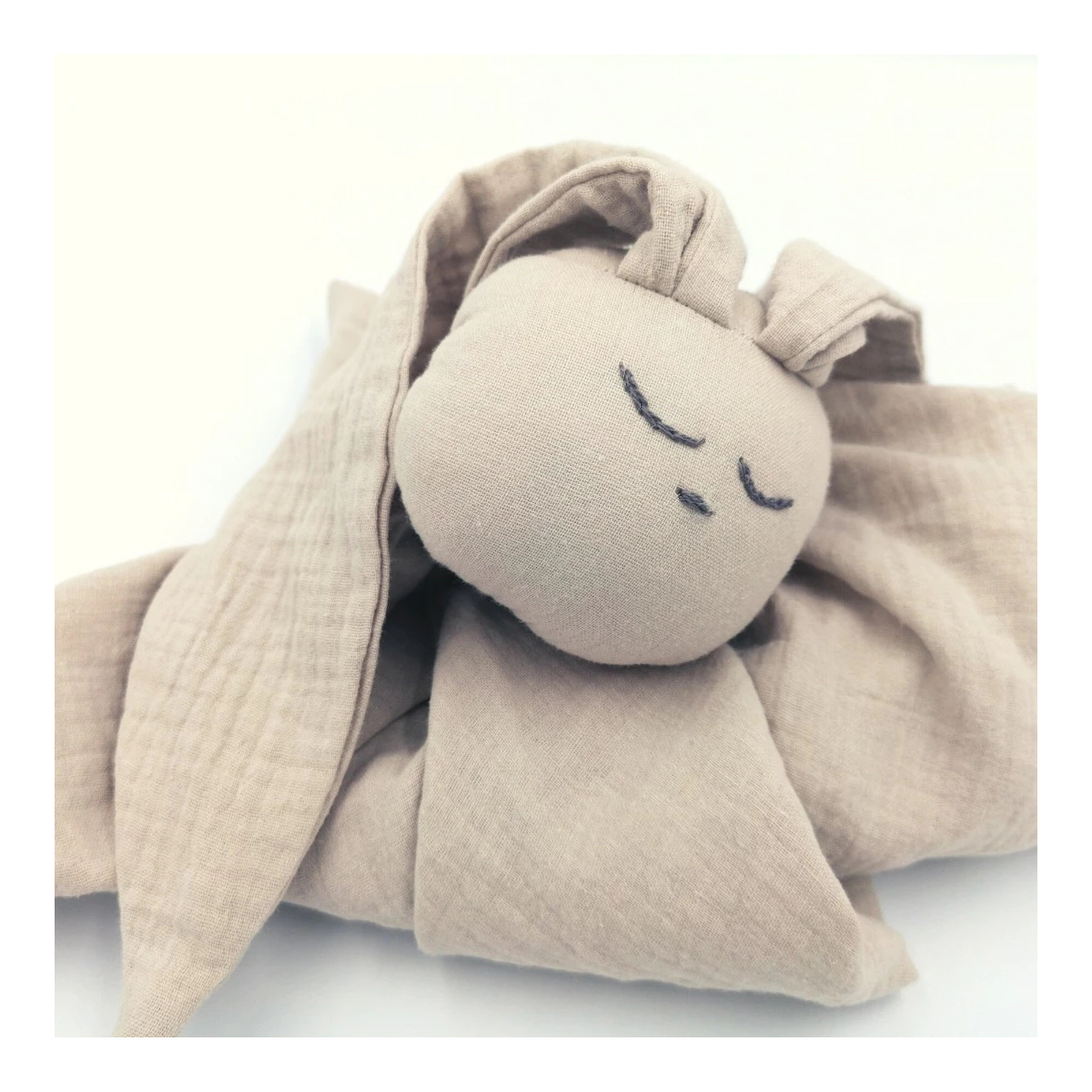 BABYINWORLD PIELUCHA MUŚLINOWA BUNNY BEŻ