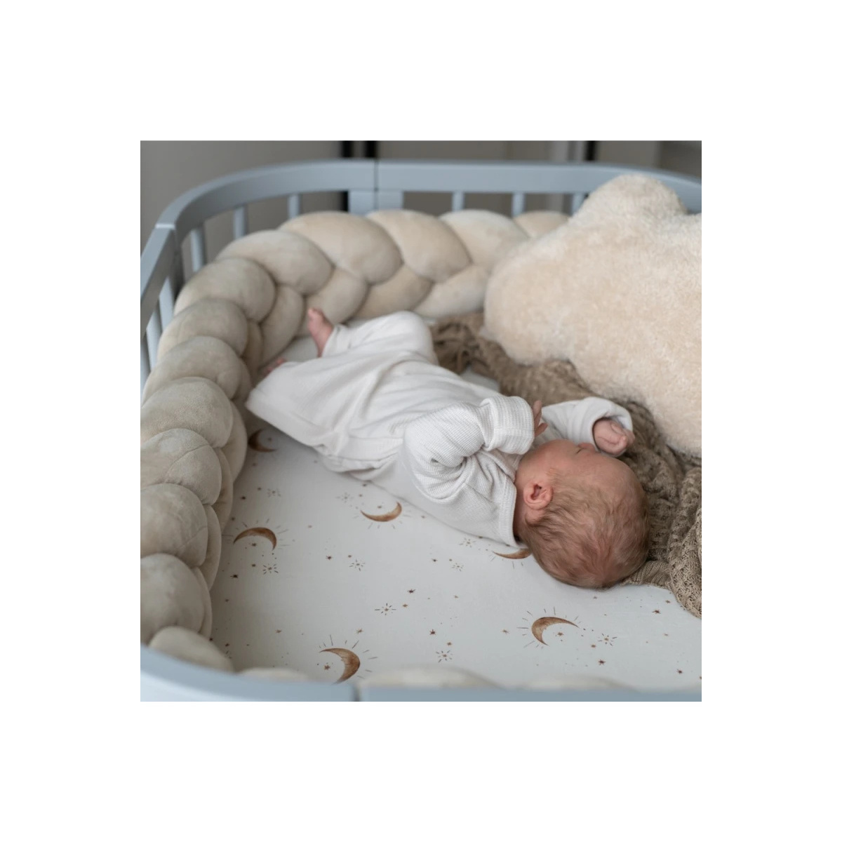 WALDIN WARKOCZ DO ŁÓŻECZKA WELUROWY 210CM BEŻOWY