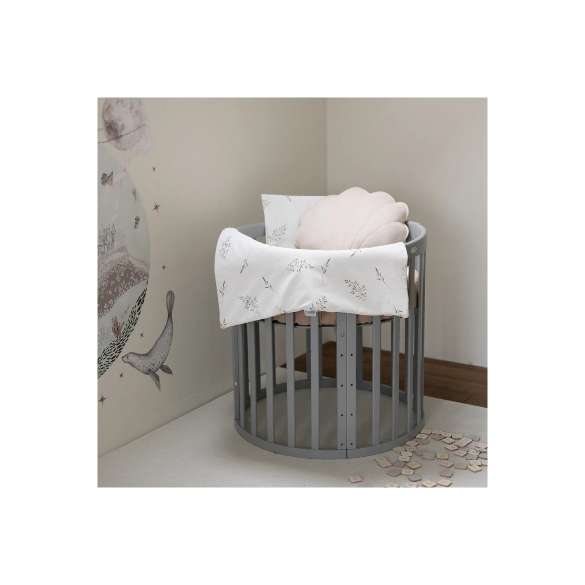 WALDIN POŚCIEL 2W1 Z ROŻKIEM ZIELONE GAŁĄZKI