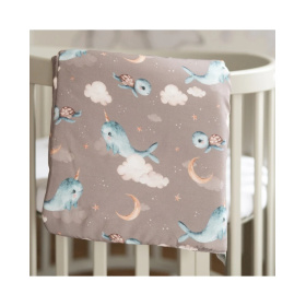 WALDIN PODUSZKA WIELORYB BRĄZOWY 60X40