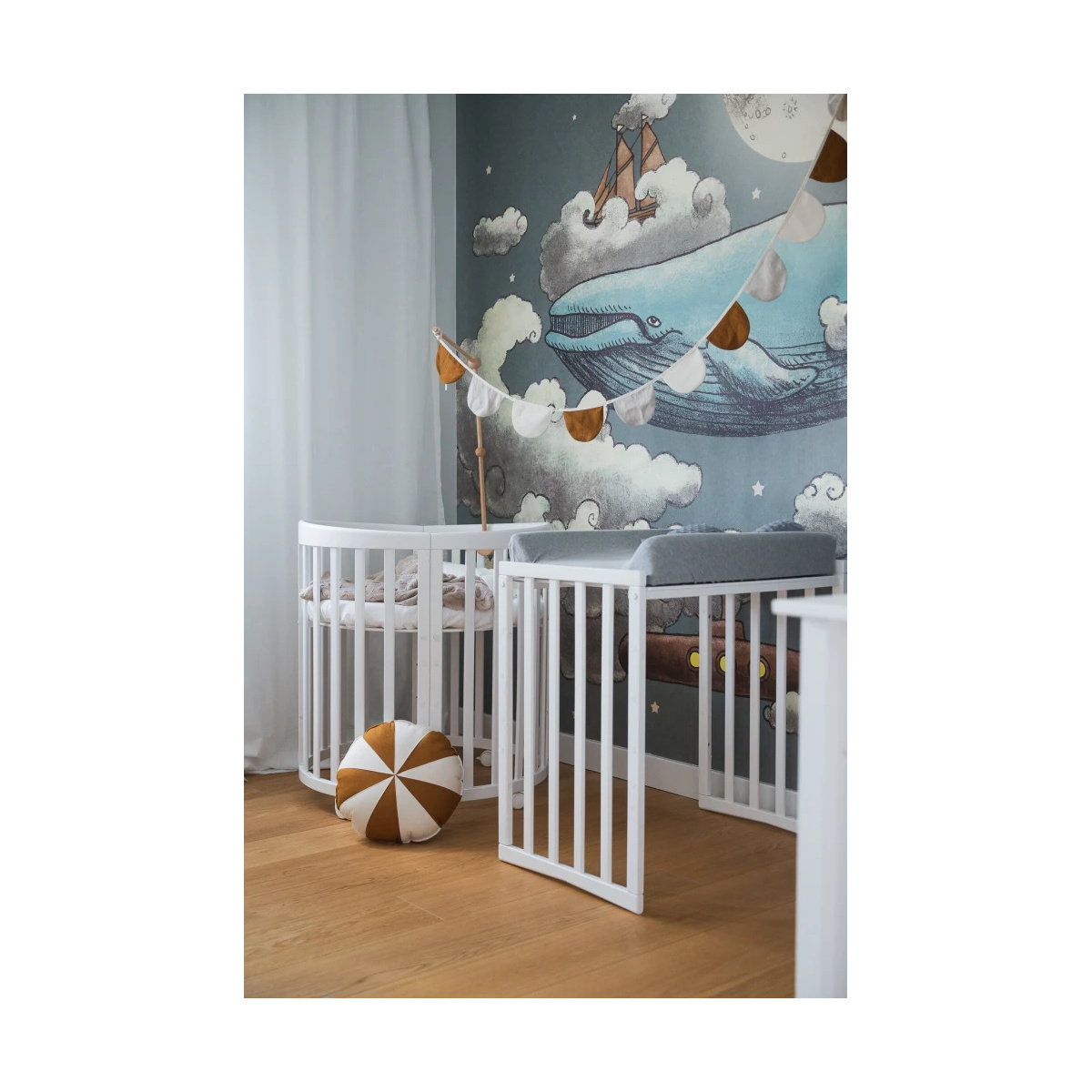 WALDIN ZESTAW PRZEŚCIERADEŁ 7W1 OWALNE