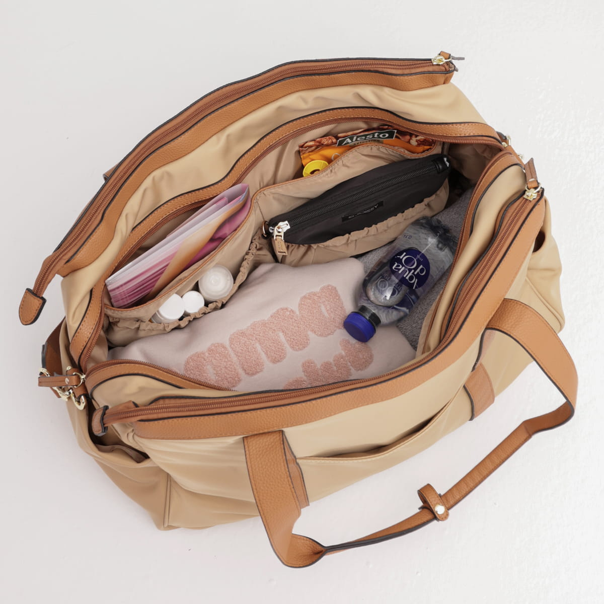 JOISSY TORBA DO PORODU  I WEEKENDOWA DLA MAMY BEIGE