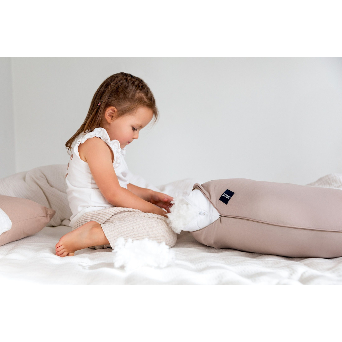 POOFI PODUSZKA DO KARMIENIA ORGANIC CZEKOLADA