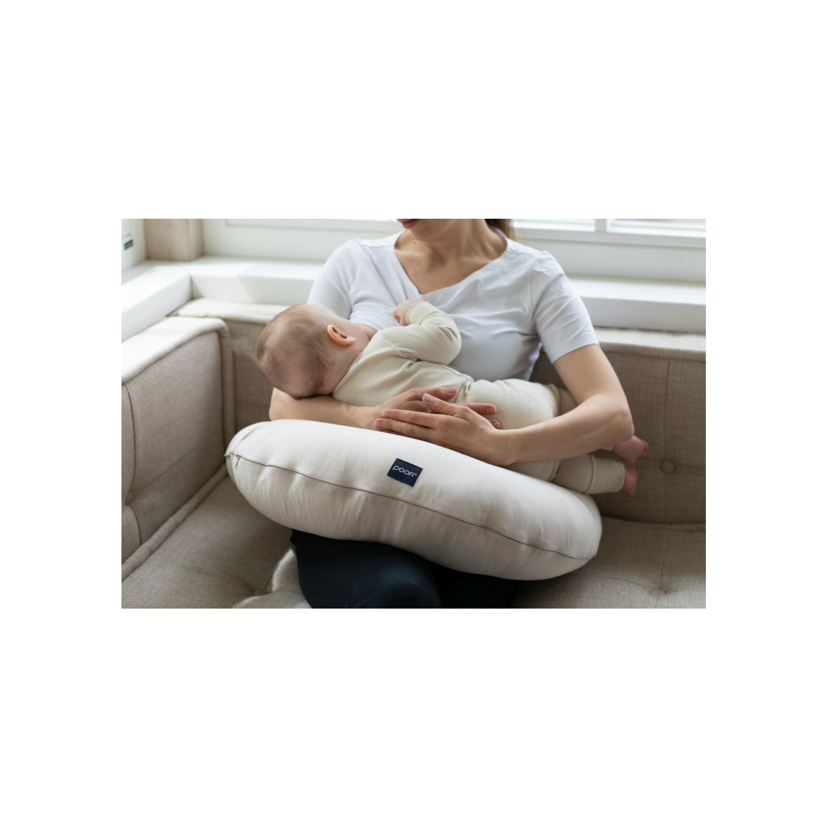 POOFI PODUSZKA DO KARMIENIA ORGANIC LATTE