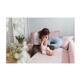 POOFI PODUSZKA DO KARMIENIA ORGANIC DUSTY BLUE