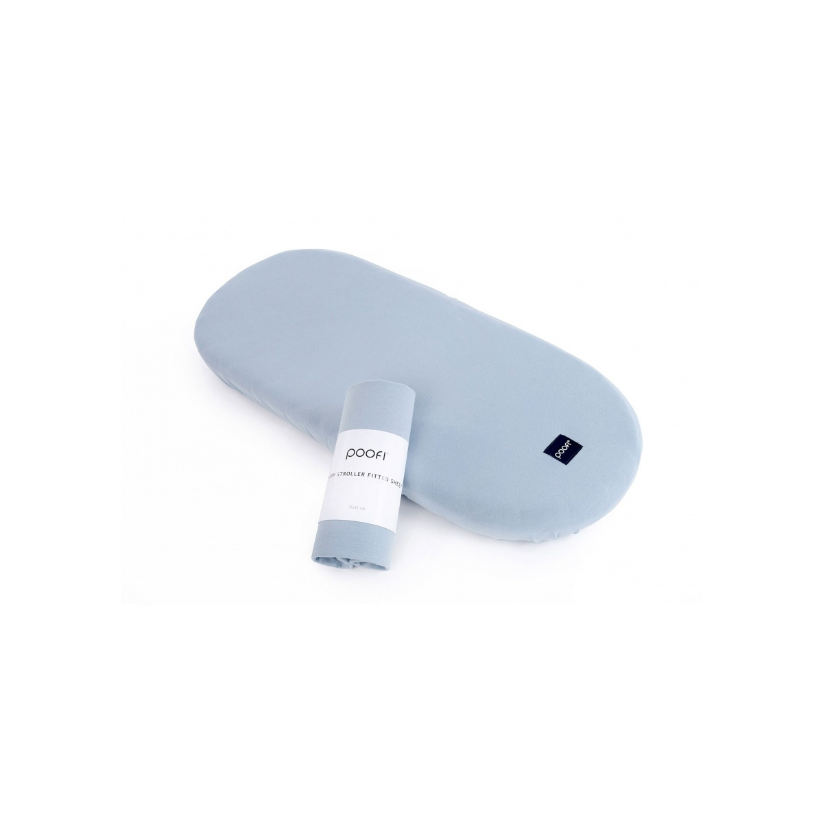 POOFI PRZEŚCIERADŁO DO WÓZKA ORGANIC DUSTY BLUE