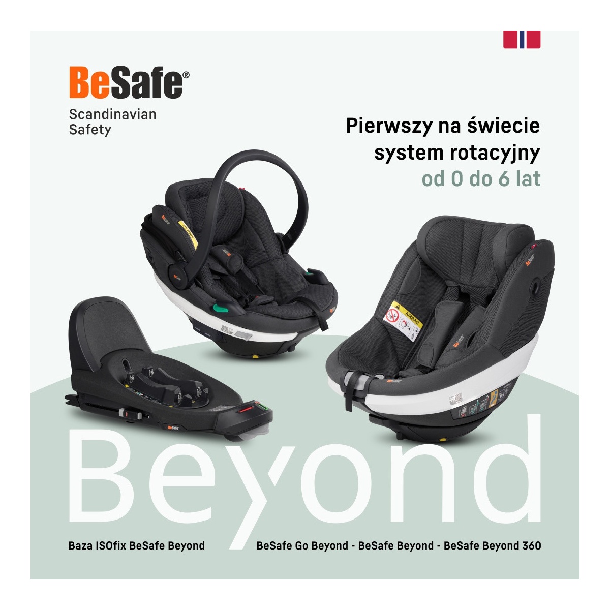 BESAFE GO BEYOND DARK GREY MELANGE + BAZA BEYOND