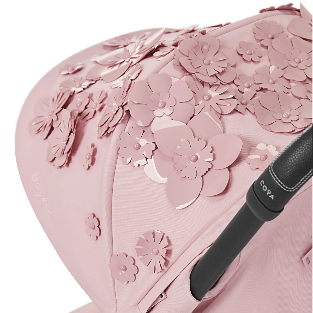 CYBEX COYA MATT BLACK PALE BLUSH