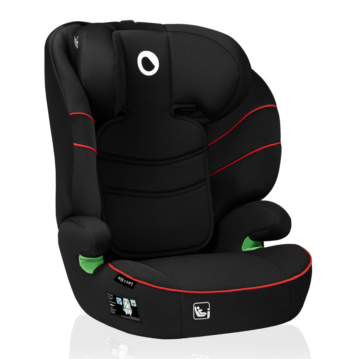 LIONELO LARS I-SIZE SPORTY BLACK RED