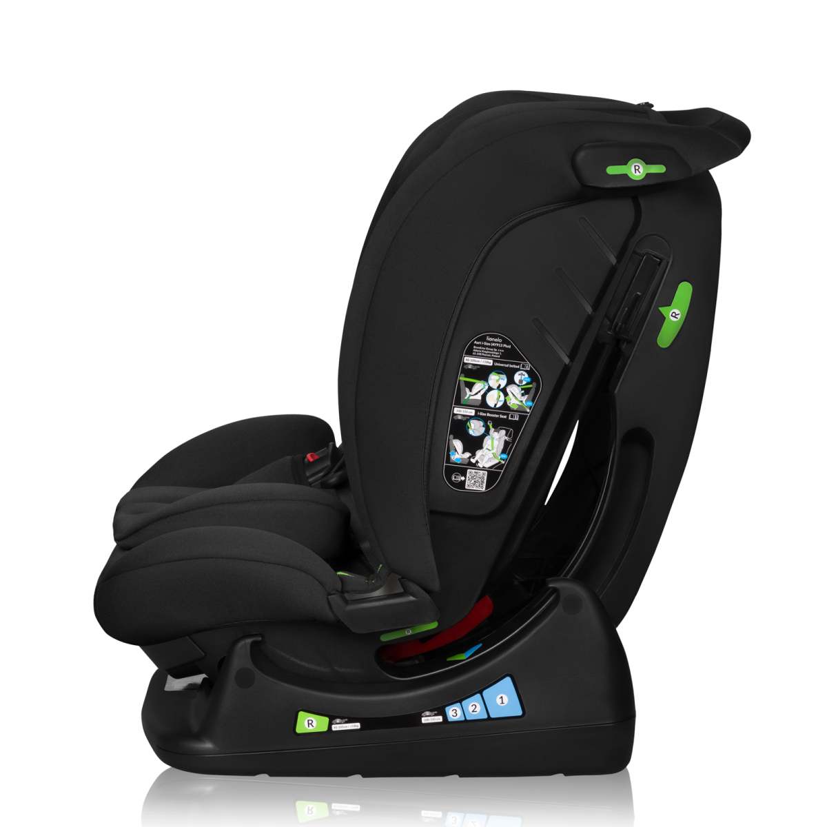 LIONELO IZZY I-SIZE  BLACK CARBON