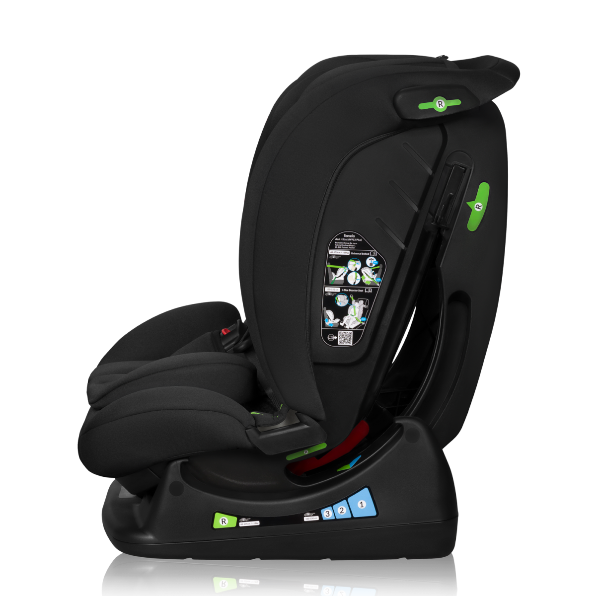 LIONELO IZZY I-SIZE  BLACK CARBON