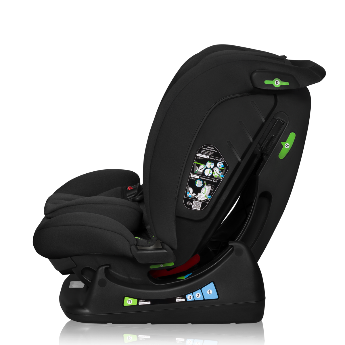 LIONELO IZZY I-SIZE  BLACK CARBON