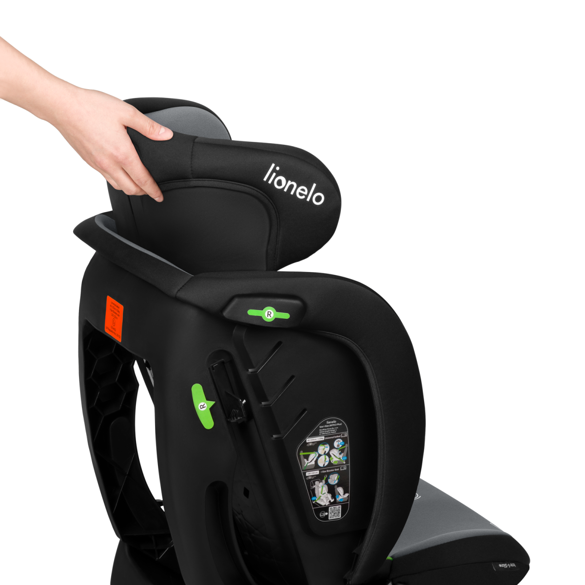 LIONELO IZZY I-SIZE BLACK GREY