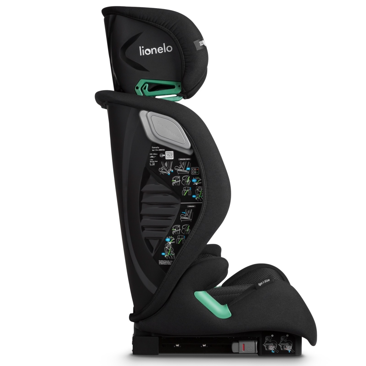 LIONELO IGO I-SIZE BLACK CARBON