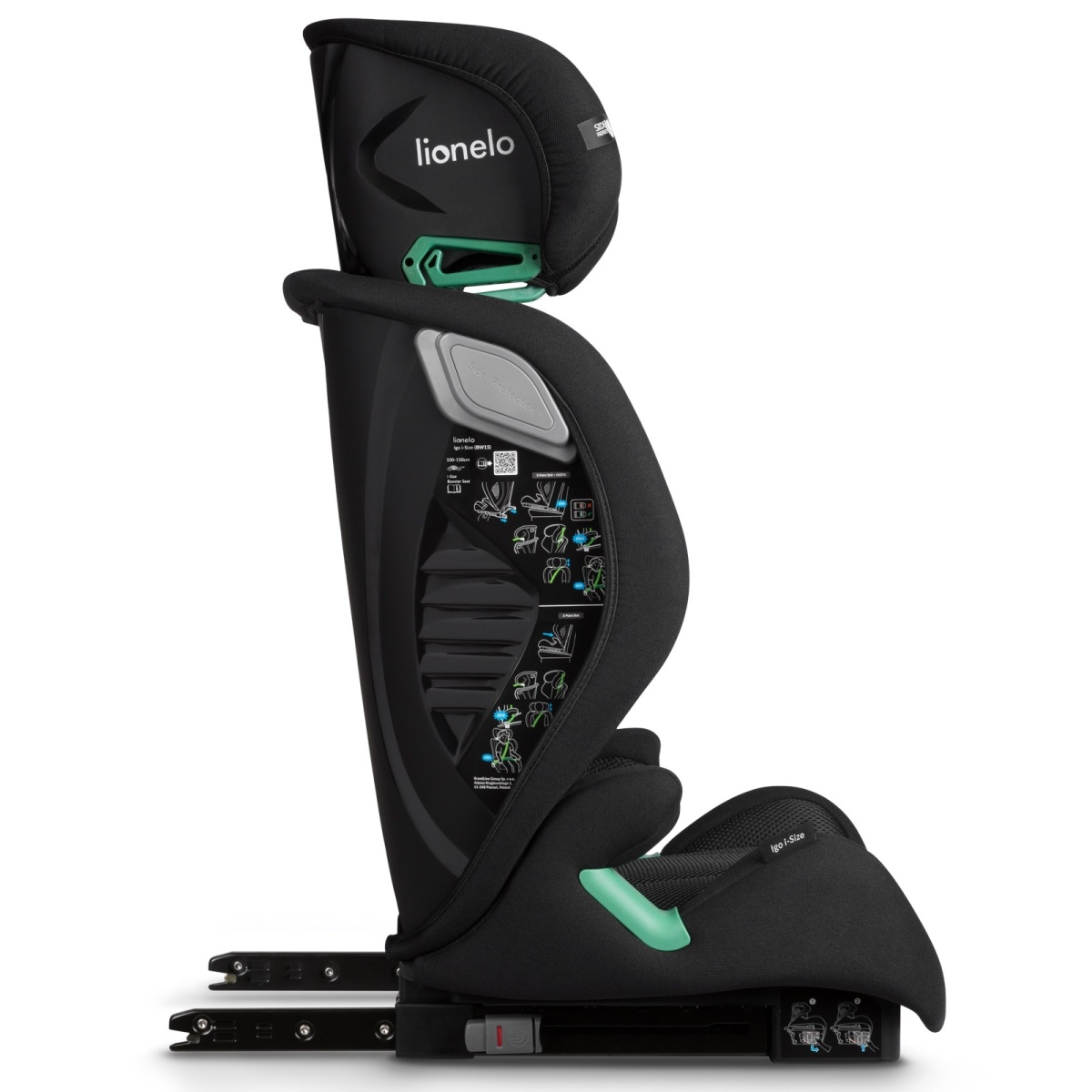 LIONELO IGO I-SIZE BLACK CARBON