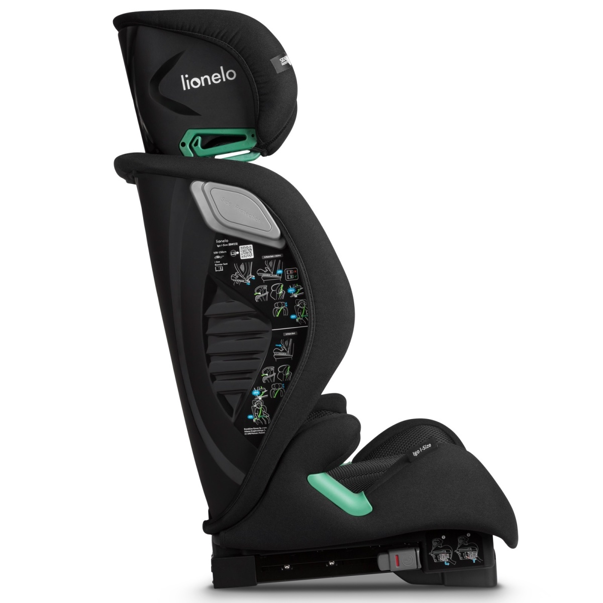 LIONELO IGO I-SIZE BLACK CARBON