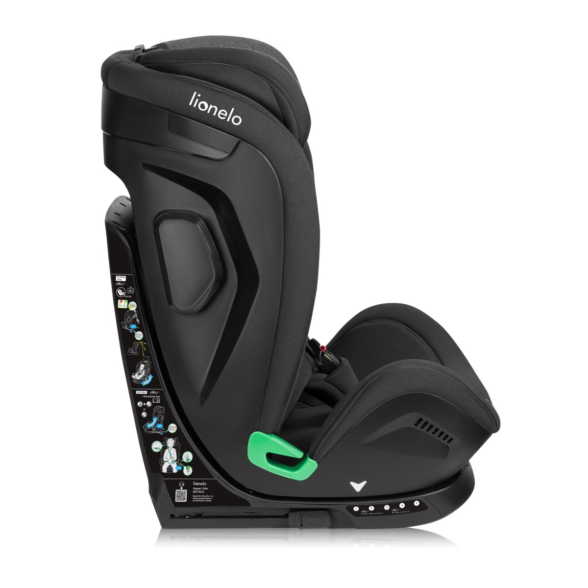 LIONELO HARPER I-SIZE BLACK CARBON