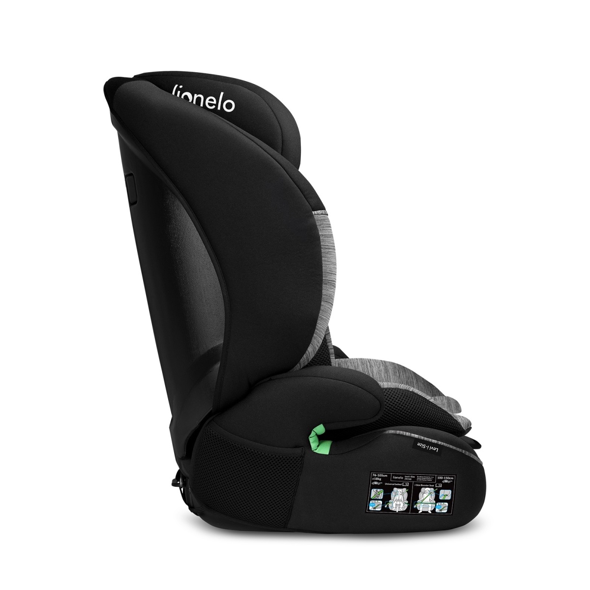 LIONELO LEVI I-SIZE BLACK GREY