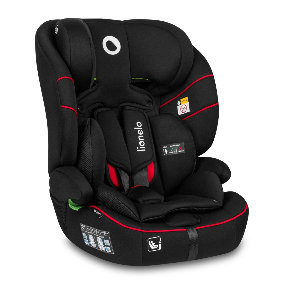 LIONELO LEVI I-SIZE SPORTY BLACK