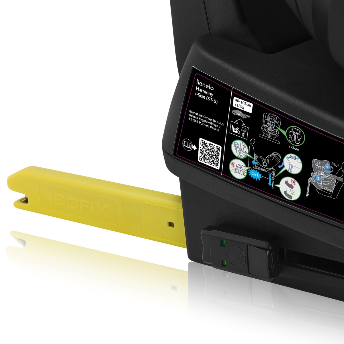 LIONELO HARMONY I-SIZE GREEN OLIVE LEATHER