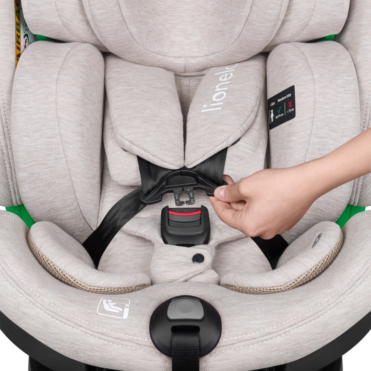 LIONELO HARMONY I-SIZE BEIGE SAND BAMBOO