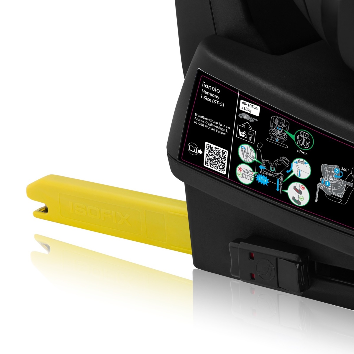 LIONELO HARMONY I-SIZE GREY CONCRETE BAMBOO