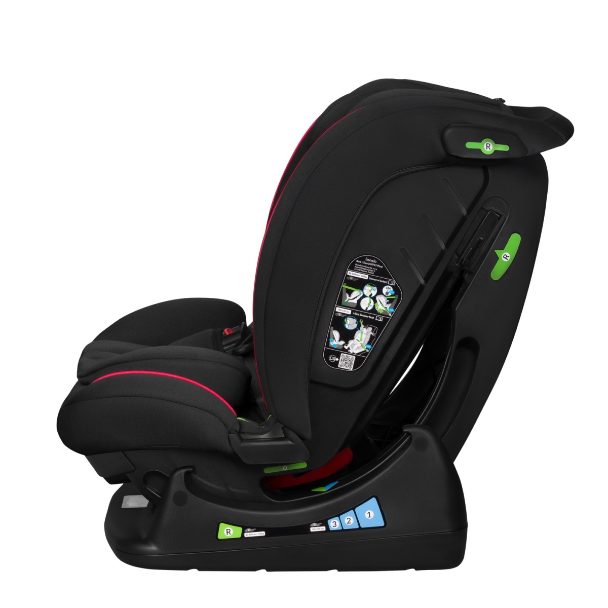 LIONELO AART I-SIZE BLACK CARBON