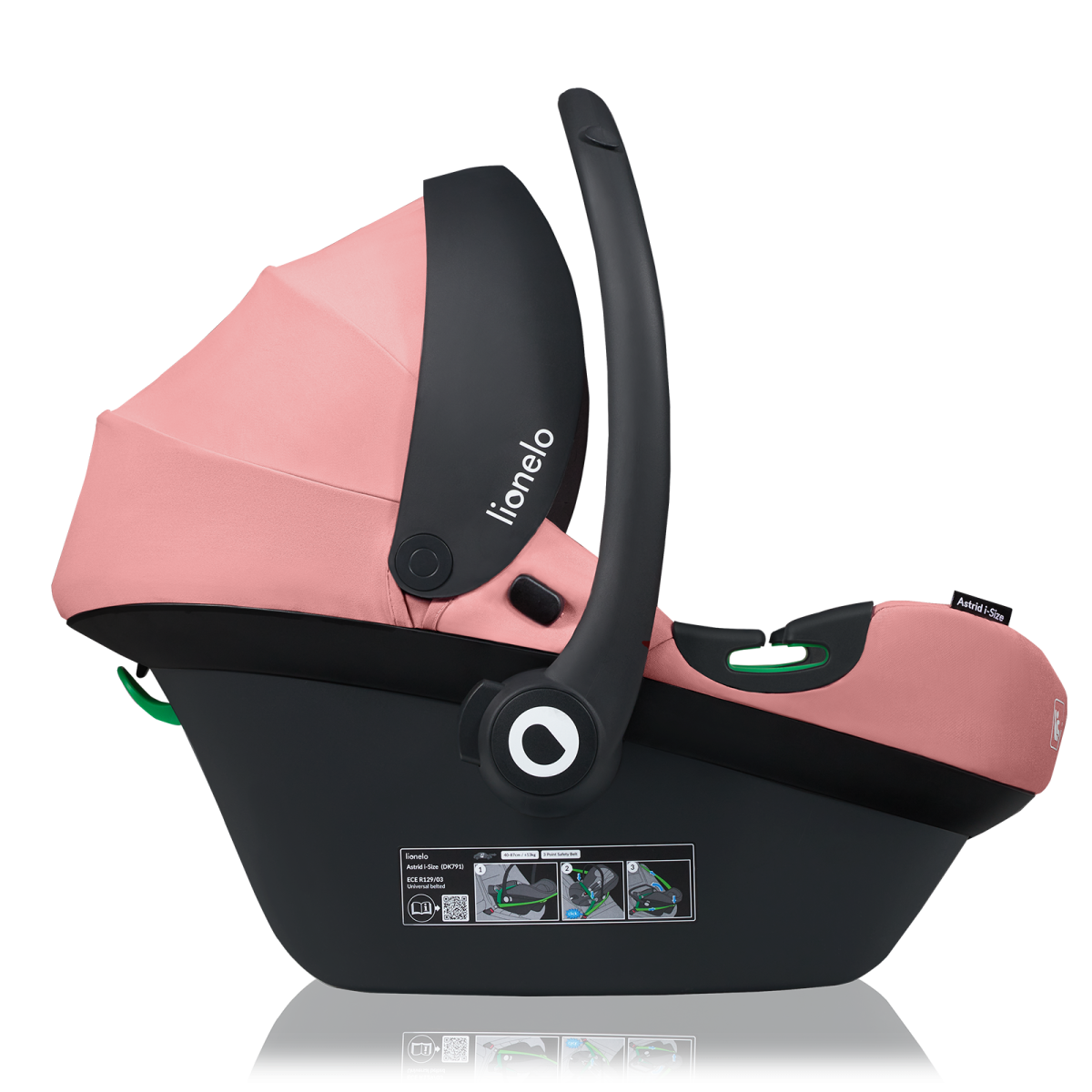 LIONELO ASTRID I-SIZE PINK CORAL