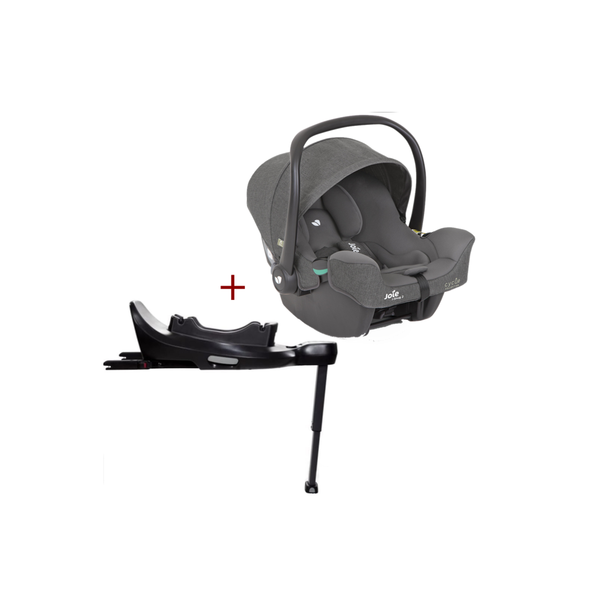 JOIE I-SNUG 2 SHELL GREY + BAZA ENCORE 360