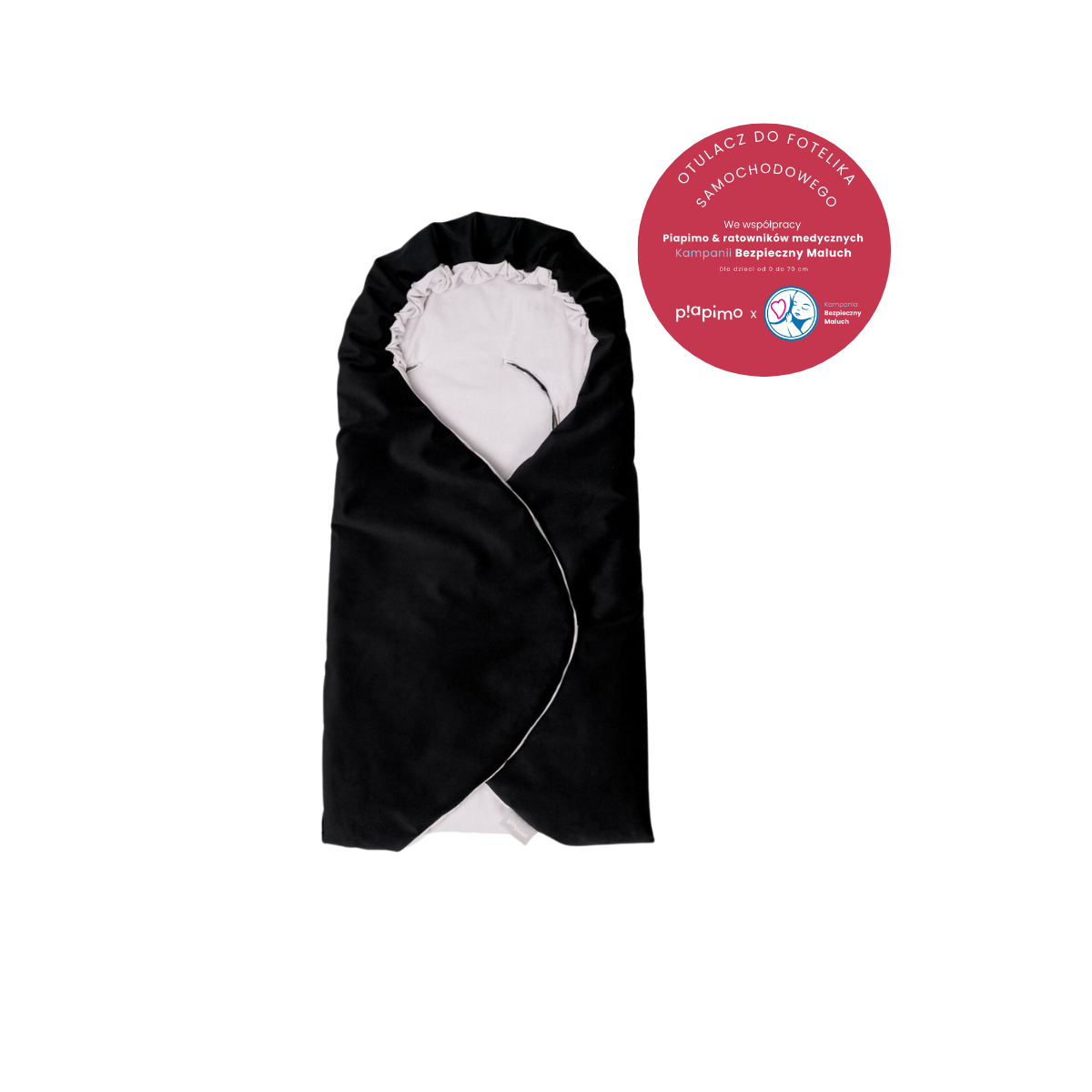 PIAPIMO OTULACZ DO FOTELIKA CZARNY