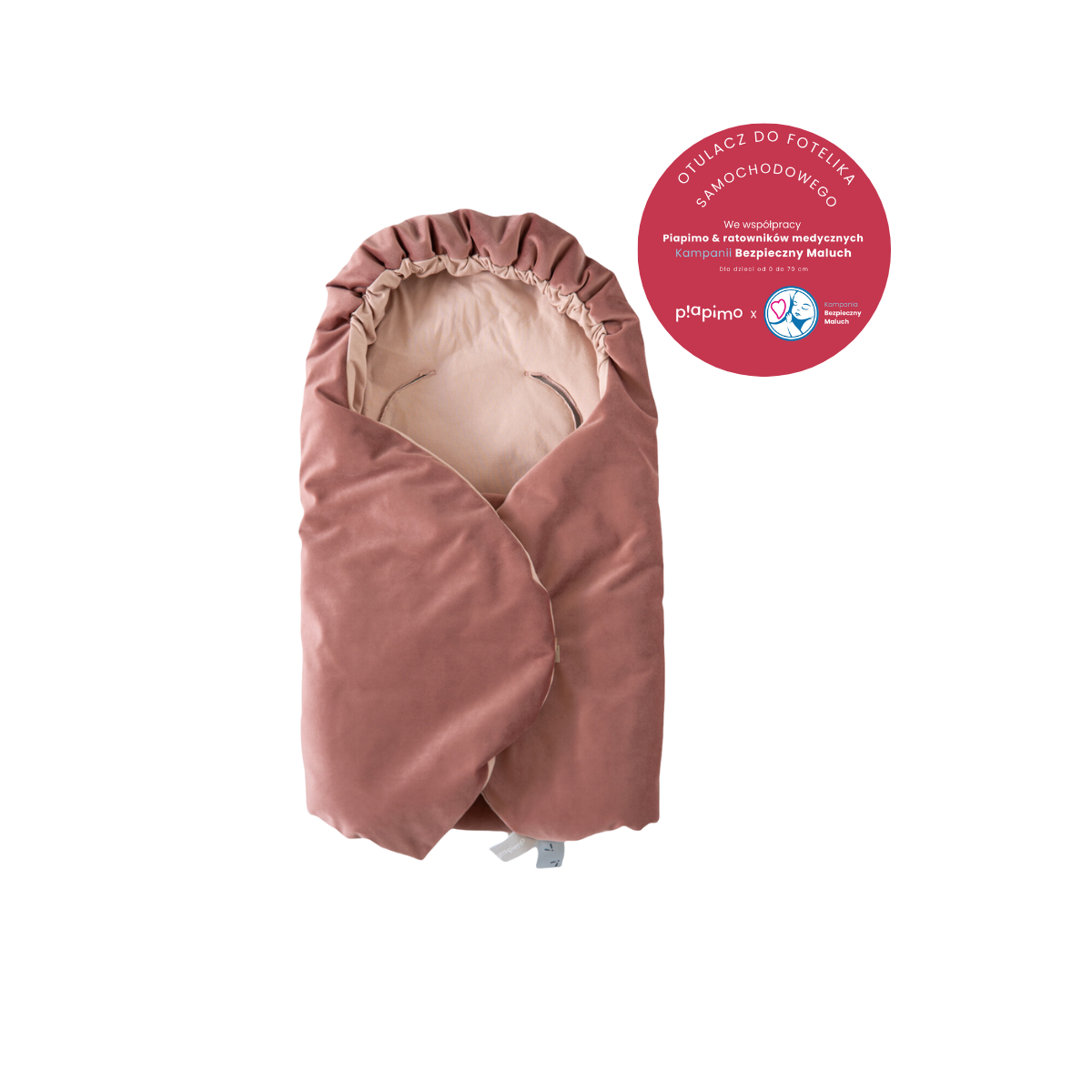 PIAPIMO OTULACZ DO FOTELIKA RÓŻOWY