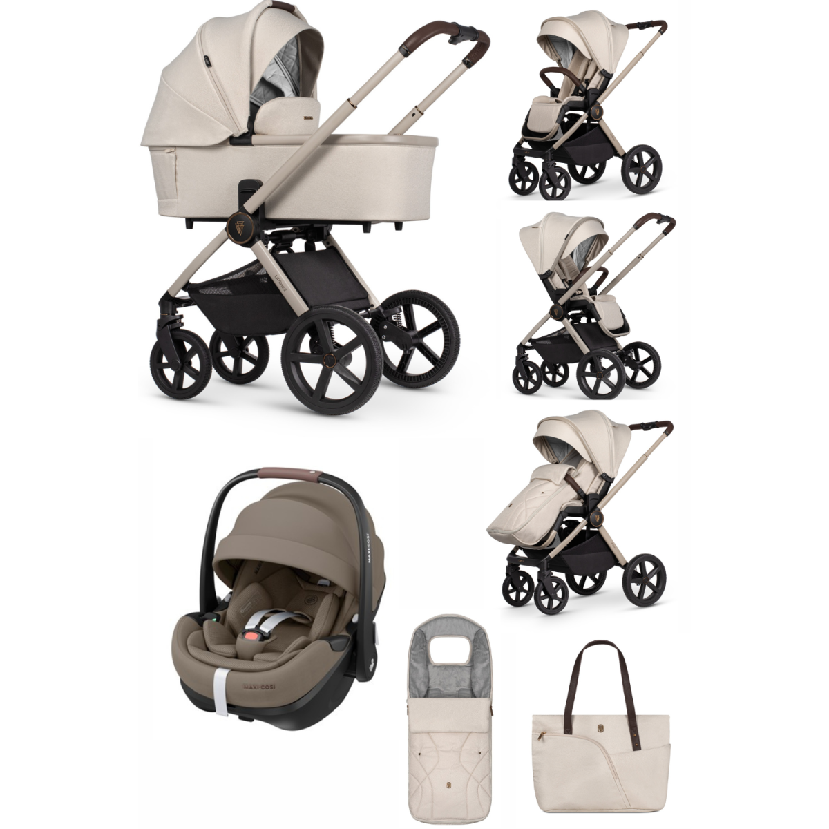 ZESTAW 3W1 VENICCI UPLINE 2 + MAXI COSI PEBBLE PRO 2