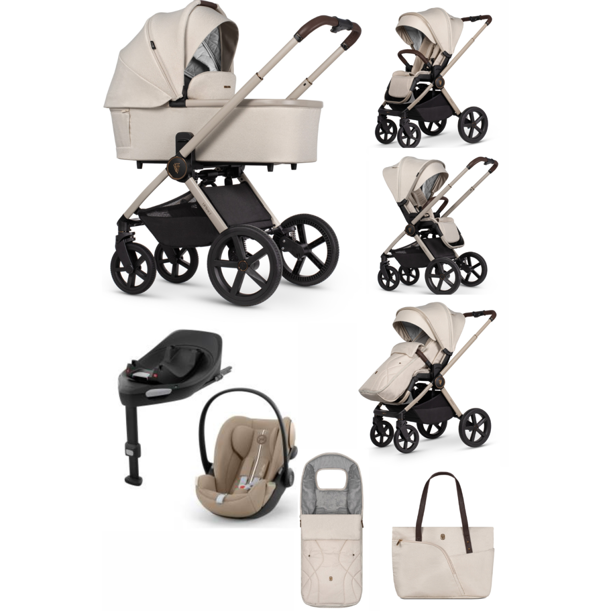 ZESTAW 4W1 VENICCI UPLINE 2 + CYBEX CLOUD G PLUS + BAZA ISOFIX