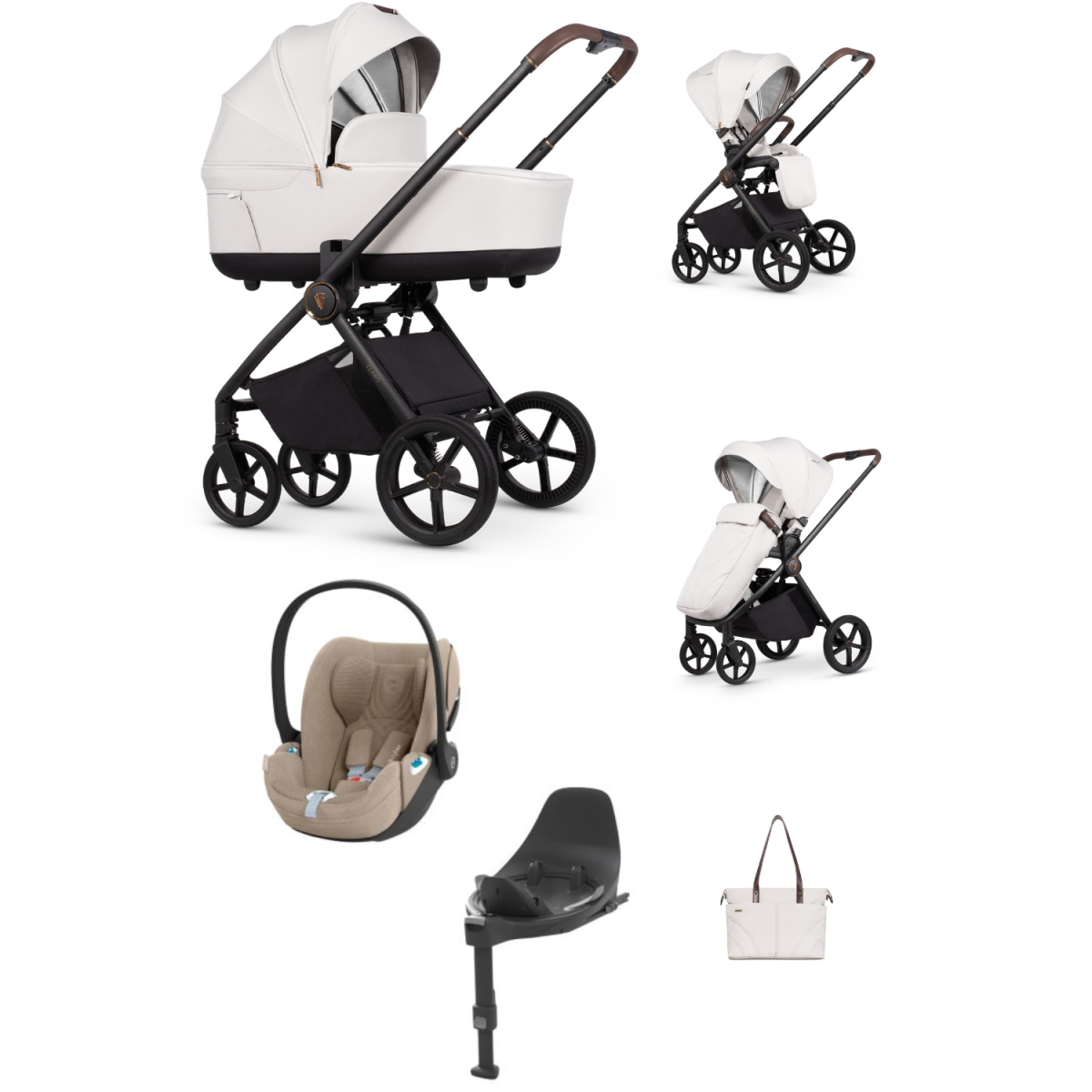 ZESTAW 4W1 VENICCI CLARO + CYBEX CLOUD T PLUS + BAZA ISOFIX